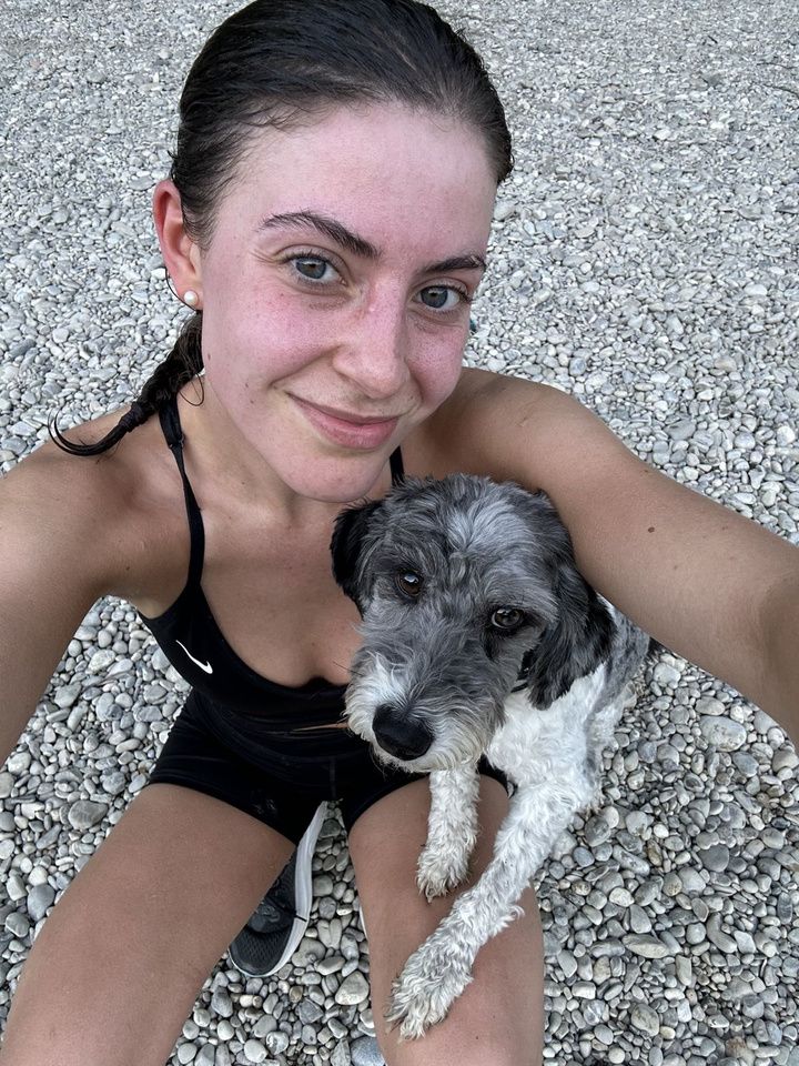 Selfie von Julia mit Clooney